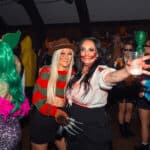 Photograph of customers dressed in Halloween Fancy dress for a Halloween club night