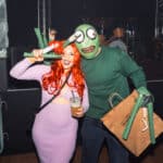 Photograph of customers dressed in Halloween Fancy dress for a Halloween club night