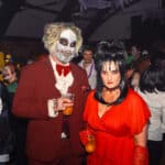 Photograph of customers dressed in Halloween Fancy dress for a Halloween club night