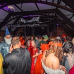 Photograph of customers dressed in Halloween Fancy dress for a Halloween club night
