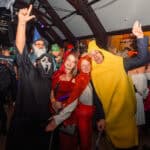 Photograph of customers dressed in Halloween Fancy dress for a Halloween club night