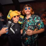 Photograph of customers dressed in Halloween Fancy dress for a Halloween club night