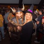 Photograph of customers dressed in Halloween Fancy dress for a Halloween club night
