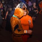 Photograph of customers dressed in Halloween Fancy dress for a Halloween club night