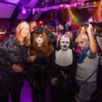 Photograph of customers dressed in Halloween Fancy dress for a Halloween club night