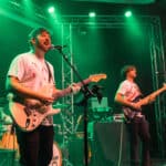 Photograph of a band performing Halloween Fancy dress for a Halloween club night