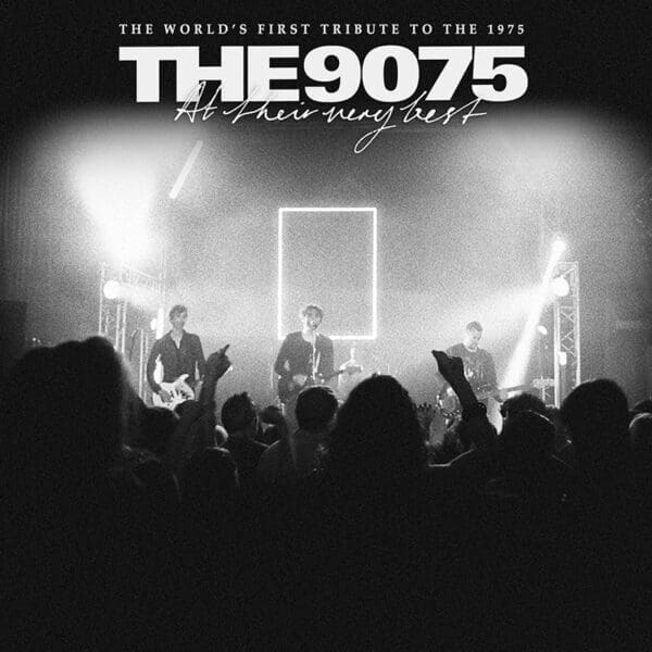 Promo image for a tribute band to The 1975, called the 9075